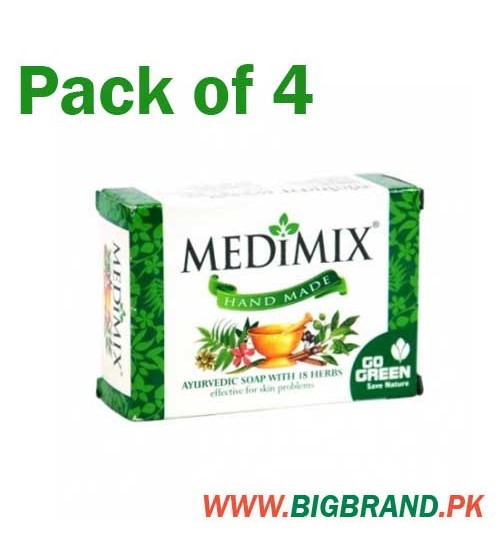 Pack of 4 Medimix Ayurvedic Soap With 18 Herbs